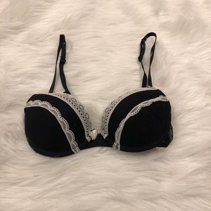 Candies Black & White Lace 34B Bra